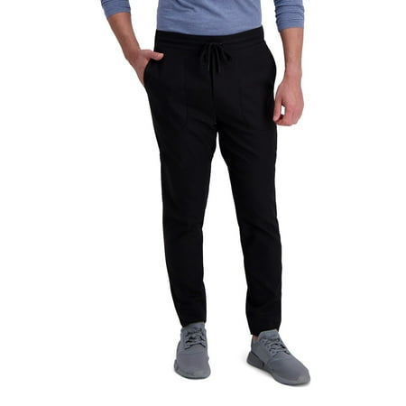 Men's Haggar® The Active Series™ Athletic-Fit Drawstring Stretch Jogger Pants Color: Black Size: X LRGE M/R