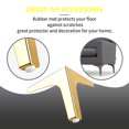 thumbnail image 3 of 7 Inch / 17cm Metal Furniture Legs, Btowin VCF 4Pcs Gold Triangle Diamond Furniture Feet Modern Style Furniture Sofa Legs, DIY Heavy Duty Replacement Legs for Cabinet Sofa TV Stand Bookcase, 3 of 6