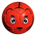 thumbnail image 2 of Mini balón de fútbol de 6 pulgadas para niños más pequeños, balón de espuma tamaño 2, balones pequeños de entrenamiento de fútbol, ​​suave y elástico, rojo Macarena Balón de fútbol para niños, 2 of 7