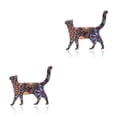 thumbnail image 2 of sweethay Broches Gato de dibujos animados Acrílico Estilo vintage Pin de solapa Clips Ropa M2 M2 2Conjunto, 2 of 6
