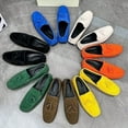 thumbnail image 3 of Men Boat Leather Dress Shoes Driving Loafers Classic Slip on Walking Casual, 3 of 17