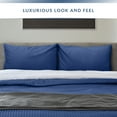 thumbnail image 4 of Queen Size 400 Thread Count Cotton Pillowcases Set of 2, Solid Percale Envelope Closure Pillow Cases by SimpleField - Soft, Smooth & Breathable ( Navy Blue, 20 x 30 inches), 4 of 6