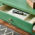 thumbnail image 4 of SAFAVIEH Esther Amish 2 Drawer Rectangle Wood Desk, Turquoise (22 in. W x 46 in. D x 30 in. H), 4 of 14
