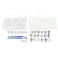 Paint By Number Kit Night Pattern DIY Canvas Pigment Brushes Oil Painting By Number Set