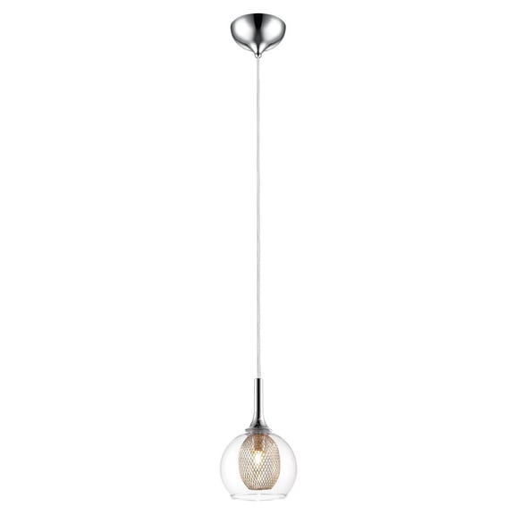 Z-Lite Auge 1-Light Mini Pendant, Chrome