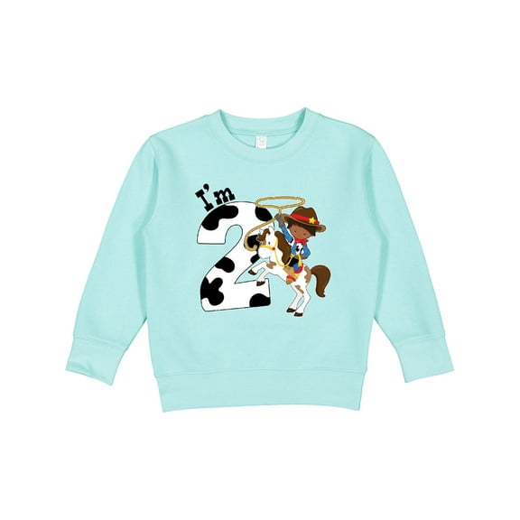 Inktastic I'm Two-cowboy Riding Horse Birthday Toddler Sweatshirt