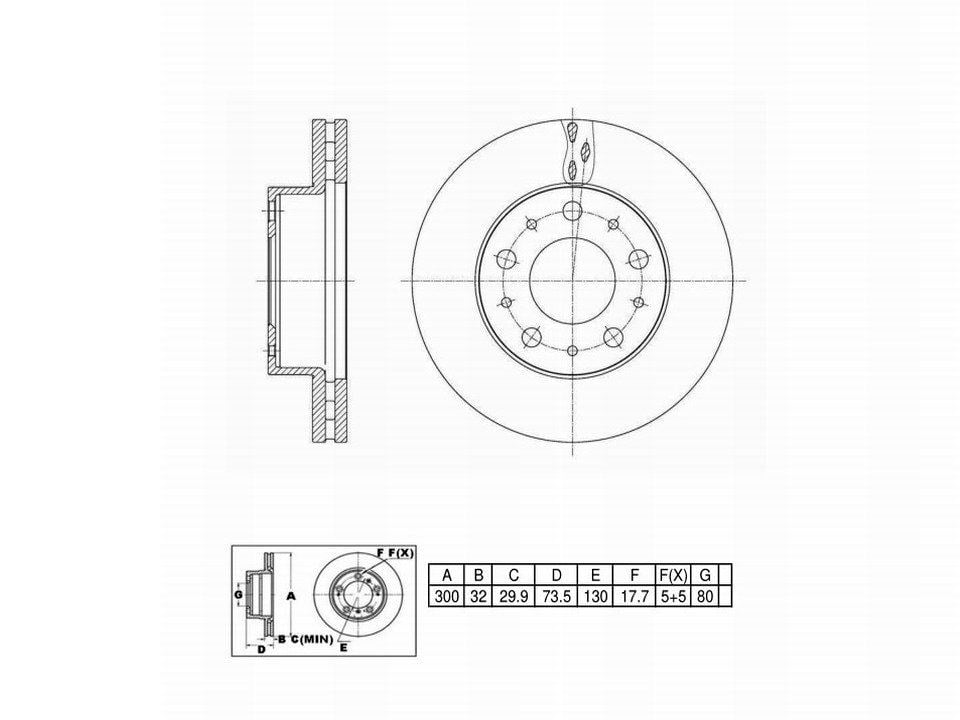 Winstop Brake Rotor, Front WS250036, Ram ProMaster 2500 2023-2014