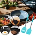 thumbnail image 1 of Boreal Craft Pack Of 2 Silicone Spatulas Non Stick Pan Home Kitchen Spatulas Cooking For Egg Fish Pancakes Cooking Utensils Set Stainless Steel Silicone Cooker Pots Set Egg Cooker Stainless Steel, 1 of 7