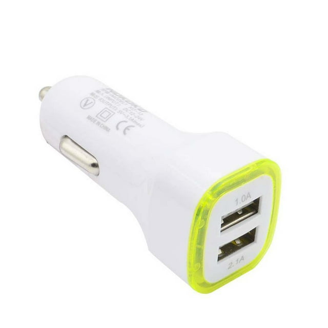 LED Dual USB Car Charger Cigarette Lighter charger LED car charger Car Charger for GPS Mobile Phone MP3 PDA Bluetooth Headset Digital Camera