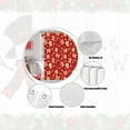 thumbnail image 4 of Christmas Shower Curtain Gingerbread Man Snowflake Holiday Bathroom Decor, Red Christmas Bathtub Curtain with Candy Cane Glove, Fun Cute Winter Bathroom Accessories 70X70IN, 4 of 6