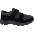 thumbnail image 2 of Men's Drew Win Hook and Loop Sneaker Black Suede/Knit 11.5 N, 2 of 5