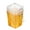 Clear / 3 oz Square / 10 Count, variant on Mini Serve 3 oz Square Clear Plastic Nostalgic Mason Jar - with Clamp Lid - 2 1/2" x 2" x 3" - 100 count box