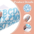 thumbnail image 3 of Paquete de 608 8 Hojas Stickers de Letras Brillantes Autoadhesivos Azul, 3 of 6