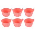 thumbnail image 4 of Multifunctional Silicone Ramekins 6 Pcs Baking Cups For Air Fryer Perfect For Muffins And Egg Dishes Non Design, 4 of 9