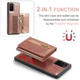 thumbnail image 4 of Nalacover Wallet Case for Samsung Galaxy Note 20 Ultra, 2 in 1 Design Zipper Pocket Luxury Shining PU Leather Cover with Card Slots Holder Magnetic Kickstand Shockproof Anti-Scratch Case,Rosegold, 4 of 11