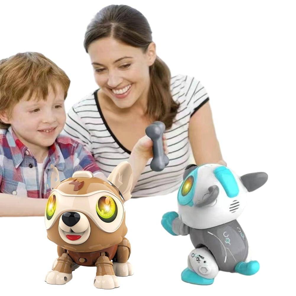CSCHome Toddler Robot Toys Kids Multi-function Interactive Robot Dog Toys Voice Control Electronic Stunt Puppy Birthday Gift