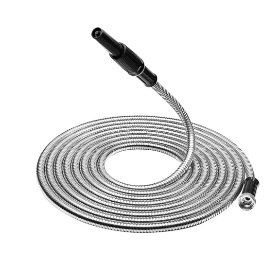 hostic 25FT Stainless Steel Metal Garden Water Hose Pipe Flexible Lightweight