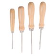 thumbnail image 1 of Luxshiny Sewing Craft Projects 4pcs Tool Set for Family DIY Projects White Wooden Metal Rooting Hair Tools, 1 of 8