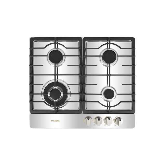 Parrilla a gas empotrable Maxims 4 quemadores acero inoxidable encendido automático