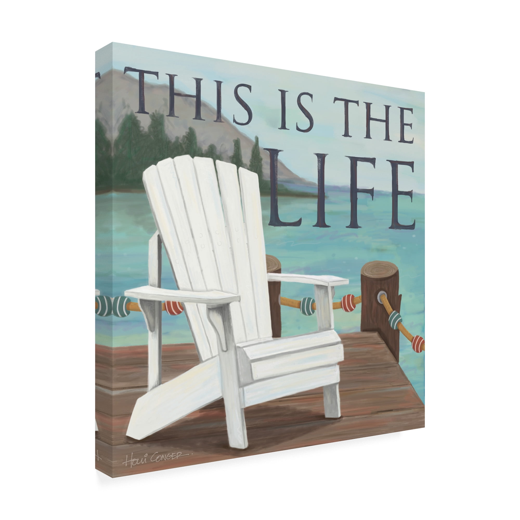 Trademark Fine Art 'Water Side 3' Canvas Art by Holli Conger