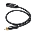 thumbnail image 1 of XLR To AV Cable, 0.5m Length Copper Core 3 Pin XLR Male To AV Plug Cable  for CD Player, 1 of 7