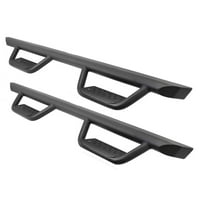 Go Rhino D224506T Dominator Xtreme D2 Side Steps with Rocker Panel Mounting Bracket Kit For Jeep 18-24 Wrangler