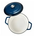 thumbnail image 5 of Enameled Cast Iron Dutch Oven, 6 Quart with Lid, Heavy Duty Cookware for Braising, Stewing, Roasting, Baking - Blue, 5 of 9