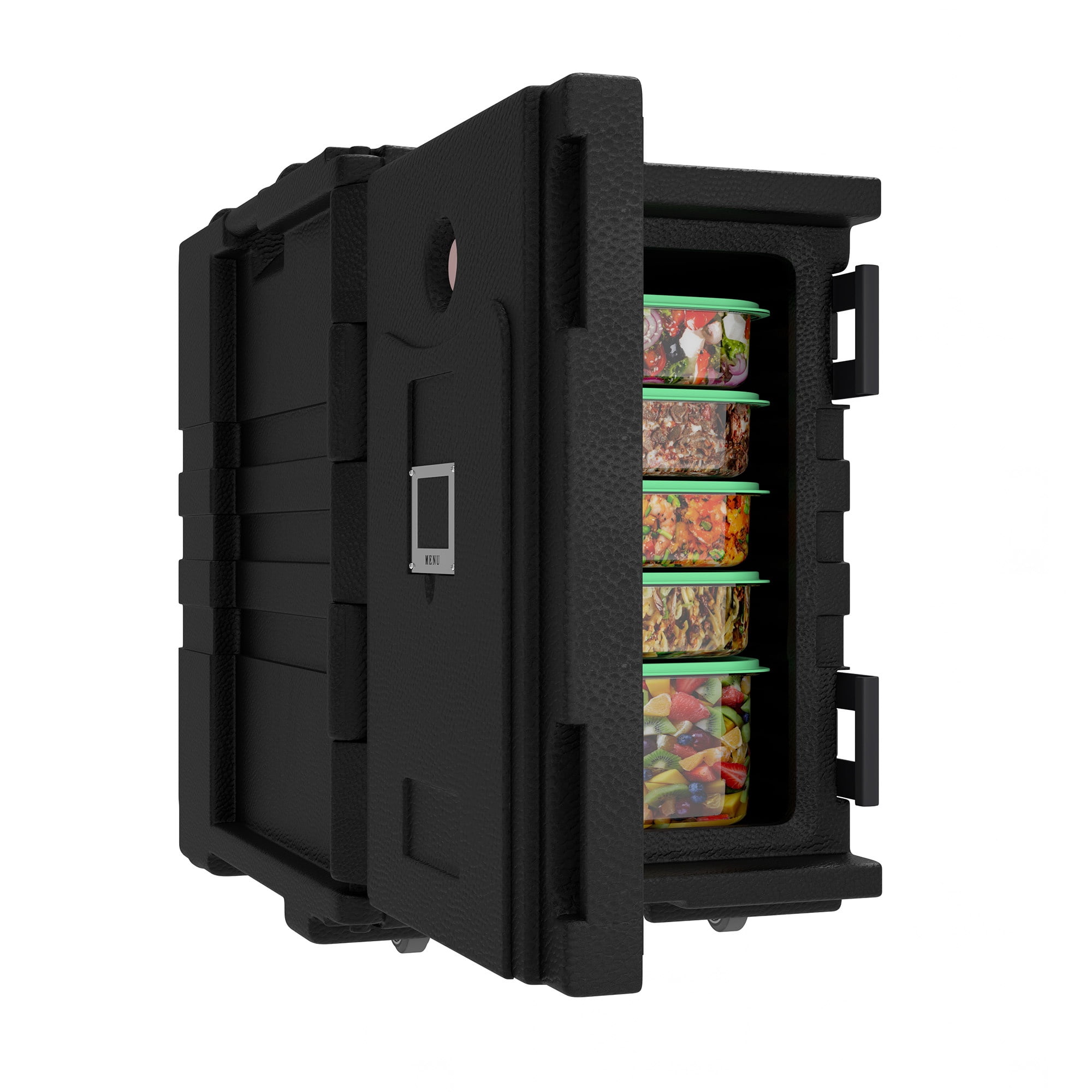 Uforic 95 Qt Insulated Food Carrier with Wheels – Keeps Food Warm 4-6 Hours, Cold 3-5 Hours
