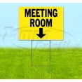 thumbnail image 1 of Meeting Room Down (18" x 24") Yard Sign, Includes Metal Step Stake, 1 of 6