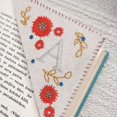 thumbnail image 1 of Hml 26 Letters Elegant Personalized Hand Embroidered Corner Bookmark Four Seasons Fun Bookmark Decoration Handmade Custom Letter Bookmark Hand Stitched Corner Bookmark, 1 of 1