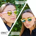 thumbnail image 5 of OWL Square Mirrored Sunglasses Mens Womens UV400 Protection Bulk Sunglasses (20 Pack), 5 of 5