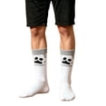 thumbnail image 3 of WHEANG Socks for Women Men Funny Crazy Graphic Mid Calf Socks Holiday Casual Daily Halloween Party Gift Socks Halloween Novelty Socks for Men One Size White, 3 of 5