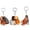 3pcs, variant on Funny Boxing Monkey Acrylic Keychain, Cute Gorilla Orangutan Bag Charm, Playful Animal Keyring for Backpack Purse Car Keys, Y2K Aesthetic Gift