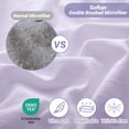 thumbnail image 4 of Viviland Full Size Sheet Set,Cozy Microfiber Full Bed Fitted Sheet with 15" Deep Pocket & Non-Slip Straps, Double Bedding Sheets & Pillowcases, Voilet, 4 of 9