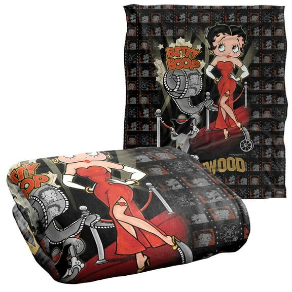 Betty Boop Hollywood Nights Officially Licensed Silky Touch Super Soft Throw Blanket 50' x 60'