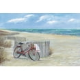 thumbnail image 2 of Manning, Ruane 14x11 Black Ornate Wood Framed with Double Matting Museum Art Print Titled - Bike to the Beach, 2 of 4