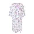 thumbnail image 1 of Silverts Women Open Back Knit Hospital Gown, XS, Rose Print, 1 of 2