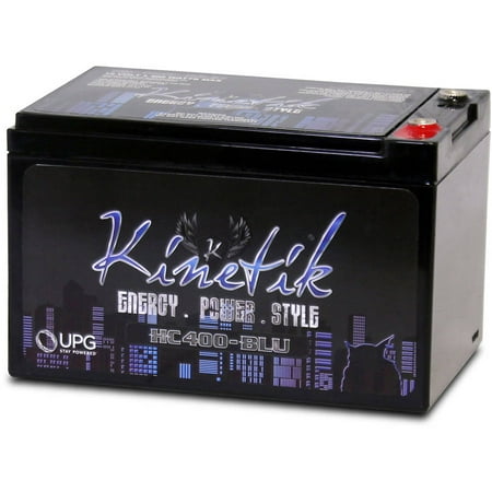 Kinetik 40920 HC BLU Series Battery Power Cells for the Ultimate Car Audio Experience (HC400, 400W, 12A-Hour Capacity, (Best Battery For Car Audio And Starting)