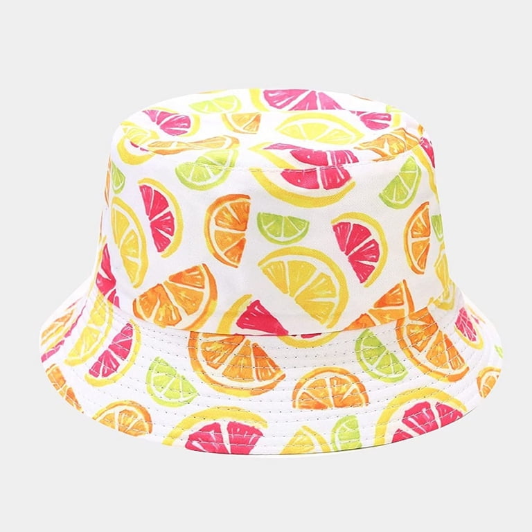 CoCopeaunts Womens Bucket Hat Fresh Fruit Pattern Reversible  display picture 1