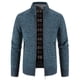 thumbnail image 2 of Suéter de otoño e invierno para hombre, abrigo con forro polar, grueso, informal, cálido, cárdigan, suéter con cuello alto, 2 of 5