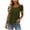 Army Green-tshirts for women, variant on Short Sleeve Shirts for Women Trendy Square Neck Pleated T-Shirts Summer Casual Solid Color Tee