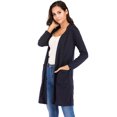 thumbnail image 3 of Tinglu Women Cardigans Outwear Loose Long Cardigan Shirts with Pockets Tops, 3 of 8