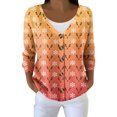 thumbnail image 6 of Women's Fashion Long Sleeve Christmas Snowman Snowflake Print Jacket Cardigan for Holiday Party and Casual Daily Wear,Saffron,S, 6 of 7