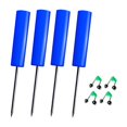 thumbnail image 1 of 4 soportes para cañas de pescar, universales, portátiles, de PVC. Azul, 1 of 8