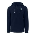 thumbnail image 2 of Men's Cutter & Buck Navy Los Angeles Chargers Throwback Roam Eco Half-Zip Recycled Pullover Hoodie, 2 of 3