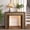 Dark Grey/ Oak/Without Shelf, variant on Entryway Console Table with LED Light, 41 Inch Narrow Sofa Table Behind Couch with Glass Open Shelf, Rustic Entrance Table for Entryway, Foyer, Hallway, Black/Walnut