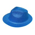 thumbnail image 4 of XIAOCHA Glitter Sprinkled Surface Cowboy Hat for Men Solid Wide Brim Theme Western Hat Stage Party Western Cowboy Hat,Sky Blue, 4 of 5