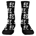 thumbnail image 5 of Bas Roses 67 Chaussettes 6 7 Chaussettes Fantaisie Six Sept pour Garçons Filles Hommes Femmes, 5 of 5