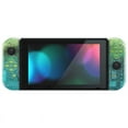 thumbnail image 3 of eXtremeRate DIY Replacement Shell Buttons for Nintendo Switch, Custom Back Plate for Switch Console, Housing Case with Colorful Buttons for Joycon Handheld - Glitter Gradient Translucent Green Blue, 3 of 7