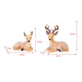 thumbnail image 7 of 2 Pieces Garden Deer Statue Sika Deer Decoration Ornaments Small Resin Deer Figurine Outdoor Deer Sculpture for Park Courtyard Balcony Patio, 7 of 7